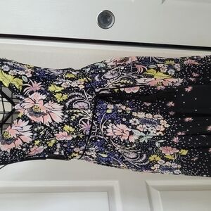 Free People Black Floral Dress